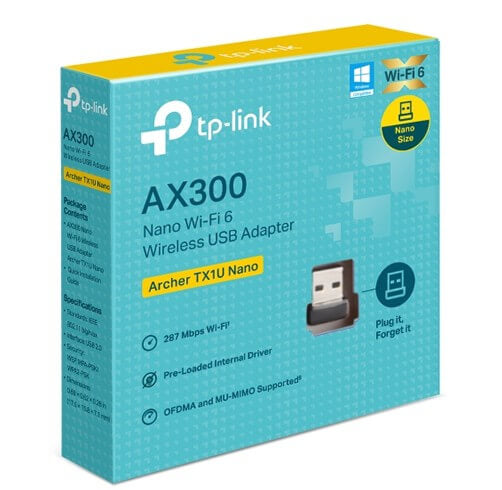 Adaptador USB TP-Link Archer TX1U Nano – WIFI 6 AX300