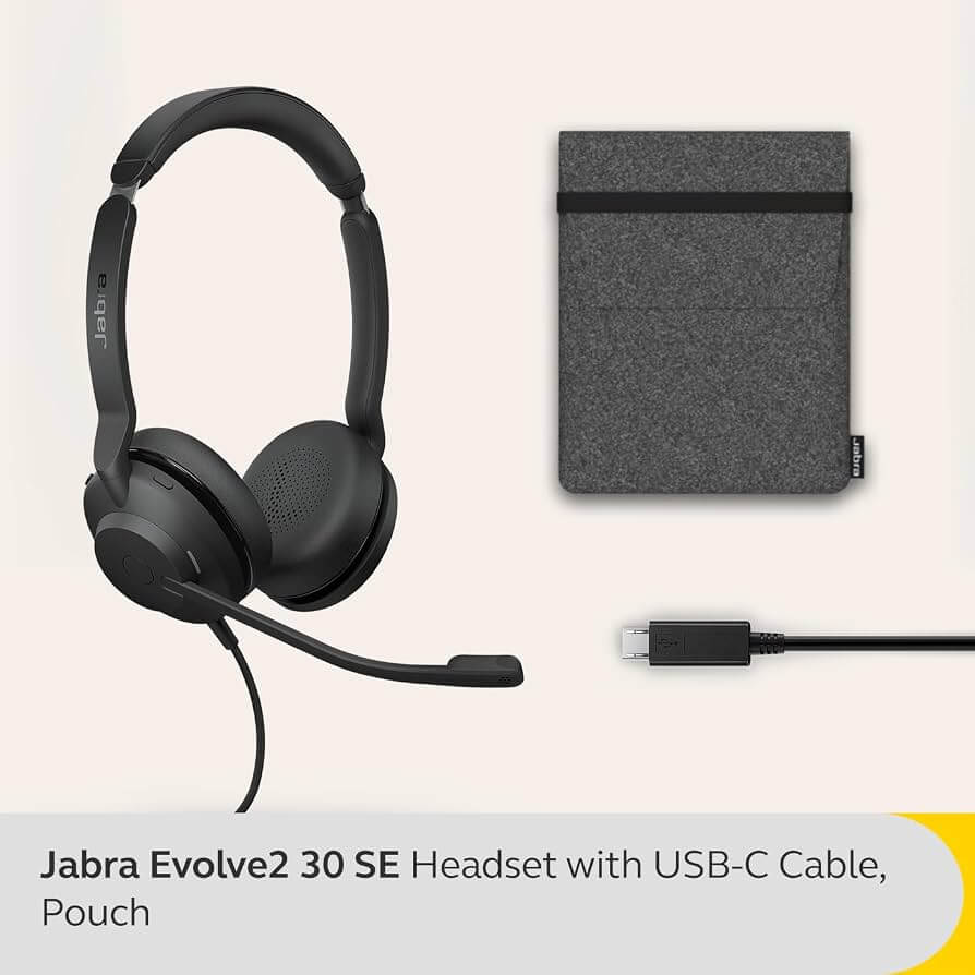 Jabra - Auriculares - Evolve2 30 SE MS Stereo USB C