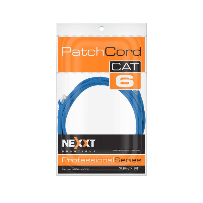 Nexxt Patch Cord Cat6 10Ft. BL
