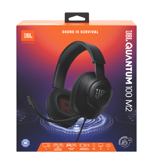 JBL - Auriculares - Quantum 100 M2 Gaming Blac
