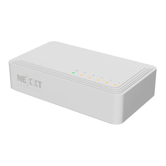 Nexxt Infrastructure - Switch - Gigabit Ethernet - 5 x 10/100/1000 - 1 Gigabit Ethernet