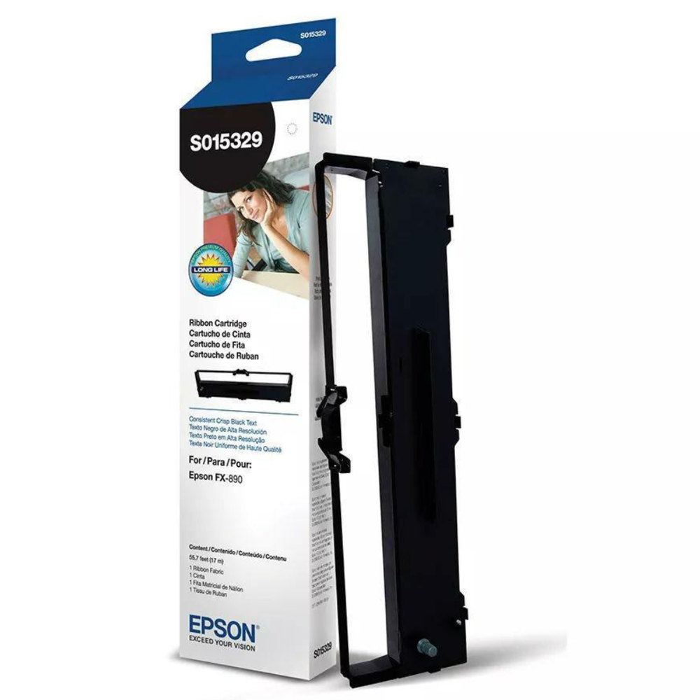 Epson S015329 - Negro - cinta de tela para impresora