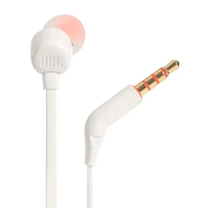 JBL - Auriculares - T110 Intrauditivos cableados Blanco (S. Am