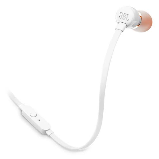 JBL - Auriculares - T110 Intrauditivos cableados Blanco (S. Am