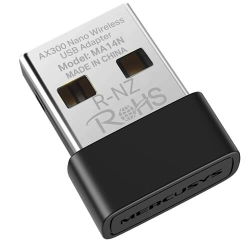 Adaptador USB Mercusys – AX300 Wi-Fi 6 Wireless Nano – MA14N